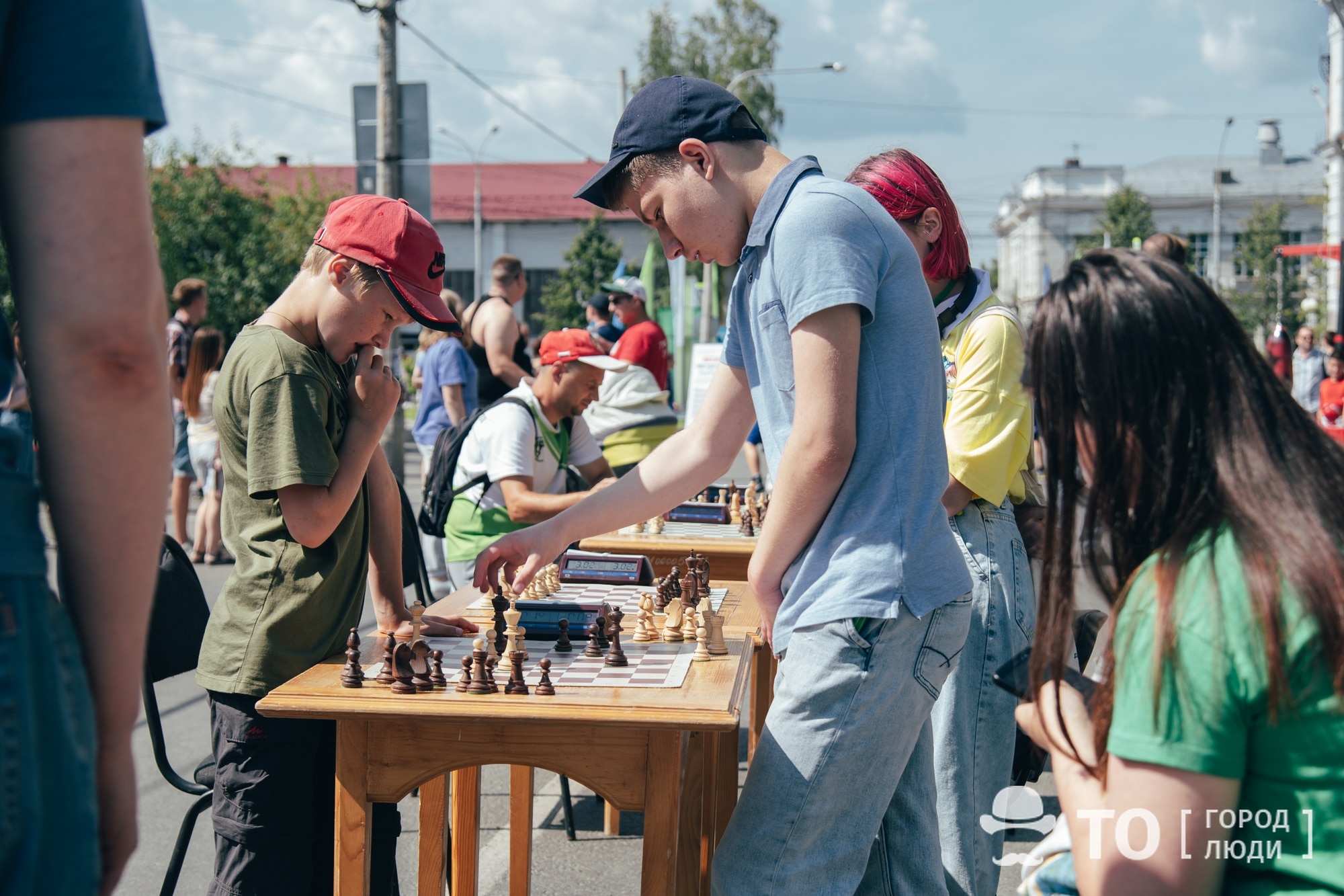 Томские новости, Улица Усова в Томске превратилась в шахматный уголок