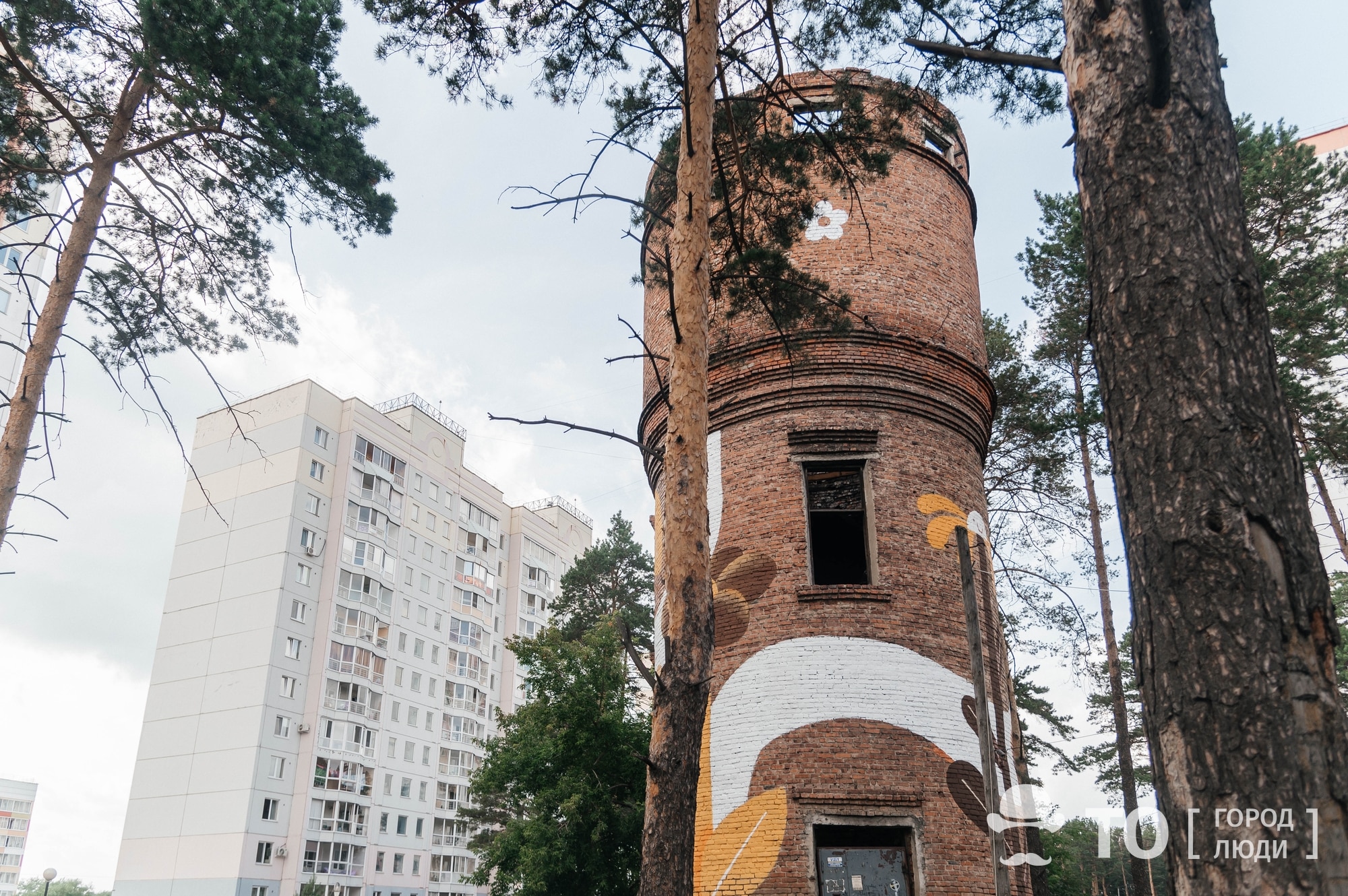 В Томске появился мурал «Башня цветов» - Томский Обзор – новости в Томске  сегодня