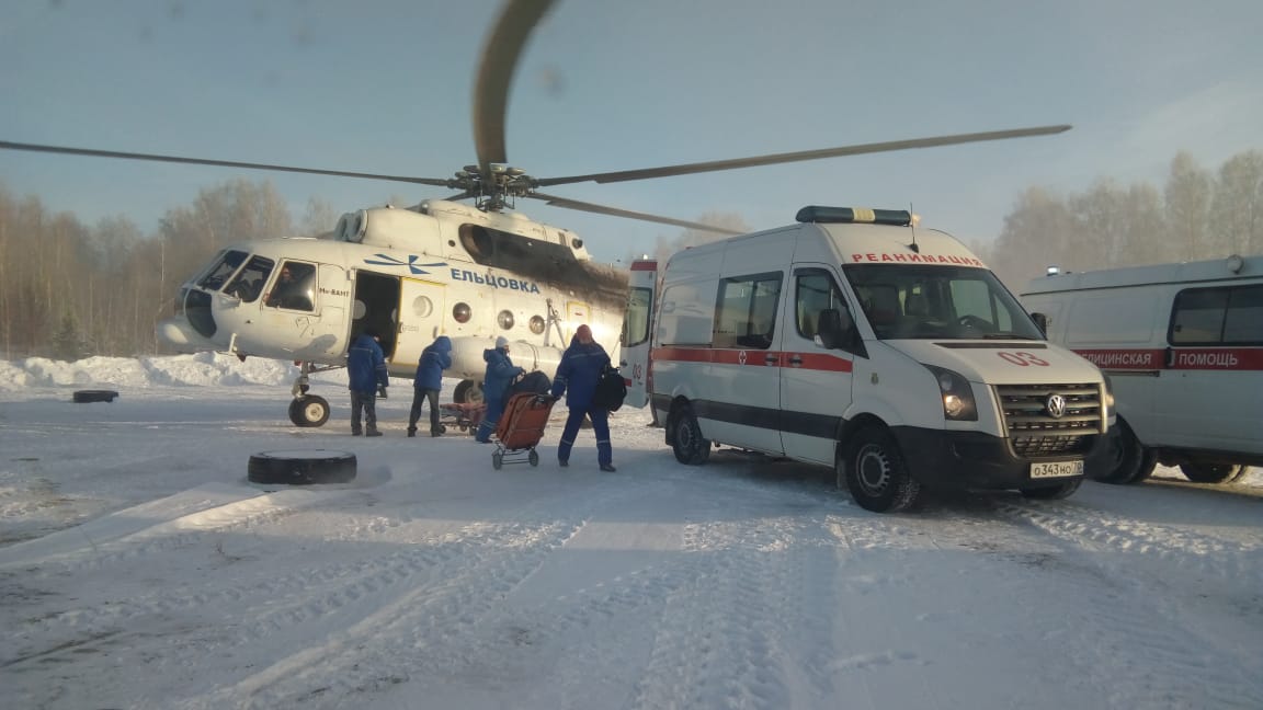 Медицина и здоровье, Происшествия, Томские новости, упал вертолет разбился пострадали авария катастрофа Пострадавших при жесткой посадке Ми-8 доставили в Томск