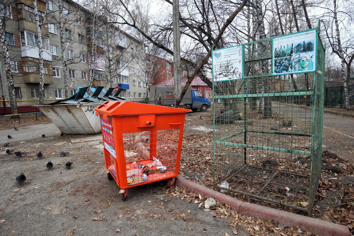 Томичи могут подать заявку на установку в своем дворе сетки для раздельного  сбора мусора - Томский Обзор – новости в Томске сегодня